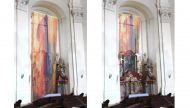 Okna kostela mohou odstínit dlouhé hedvábné závěsy | Autor: Valerie Wernerová, Jakub Matušek